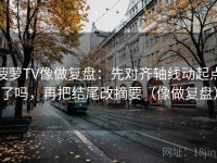 菠萝TV像做复盘：先对齐轴线动起点了吗，再把结尾改摘要（像做复盘）