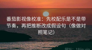 番茄影视像校准：先校配乐是不是带节奏，再把推断改成假设句（像做对照笔记）